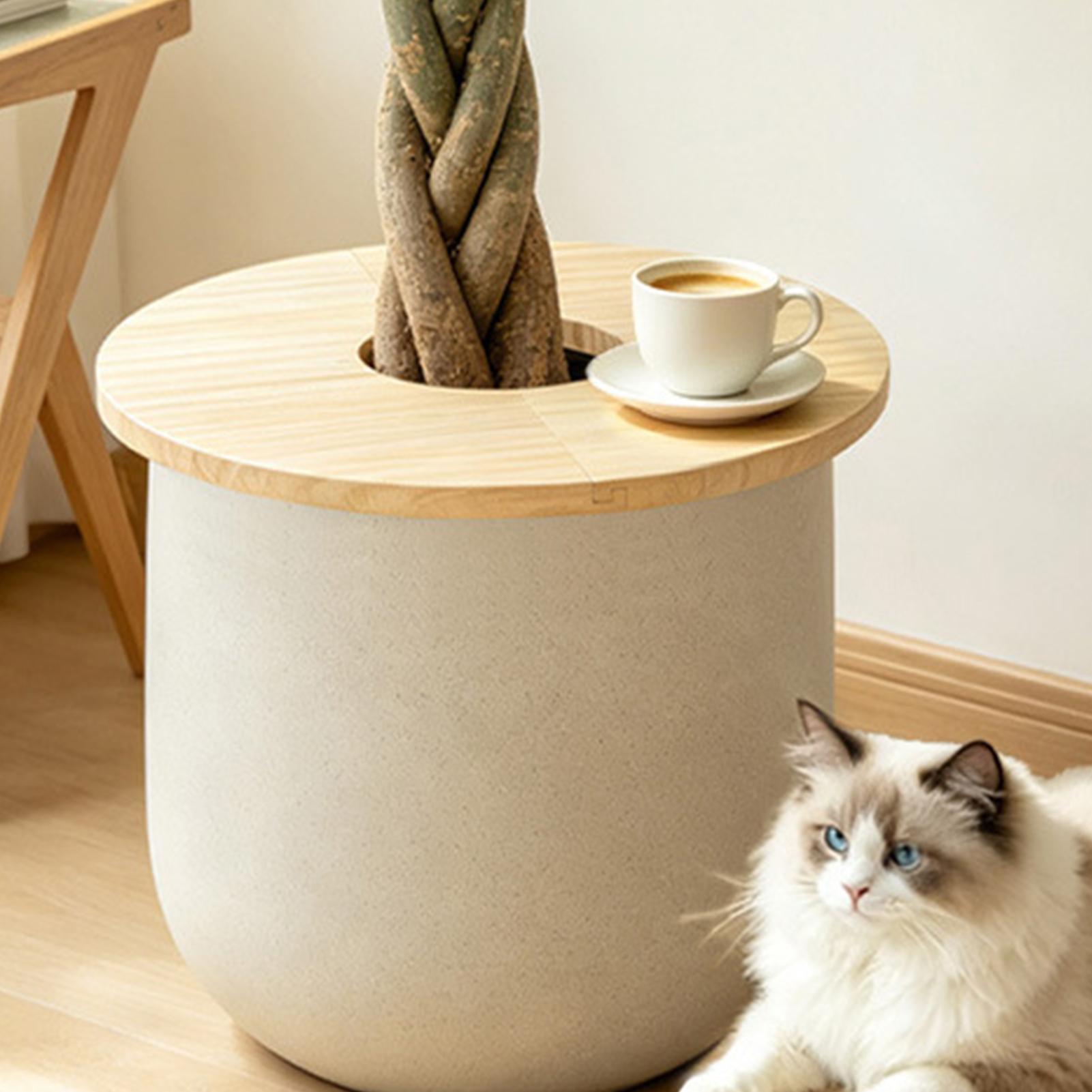 Terracotta Pot - ฝาครอบกระถางดอกไม้ ตะแกรงไม้กั้นกระถาง ป้องกันกระถางต้นไม้ ฝาครอบตกแต่งสำหรับกระถางต้นไม้ในร่มและกลางแจ้ง สวนในบ้าน ลานหลังบ้าน