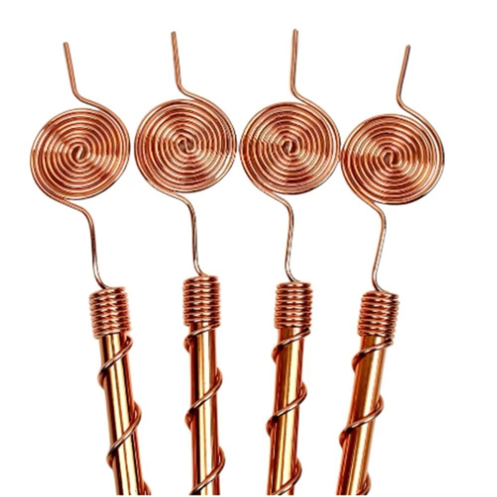 Plant Support Stake - เสาค้ำต้นไม้แบบขดลวดทองแดงชนิดใหม่ ทนทาน ใช้สำหรับปลูกพืชในสวน รองรับต้นไม้ได้อย่างยืดหยุ่น