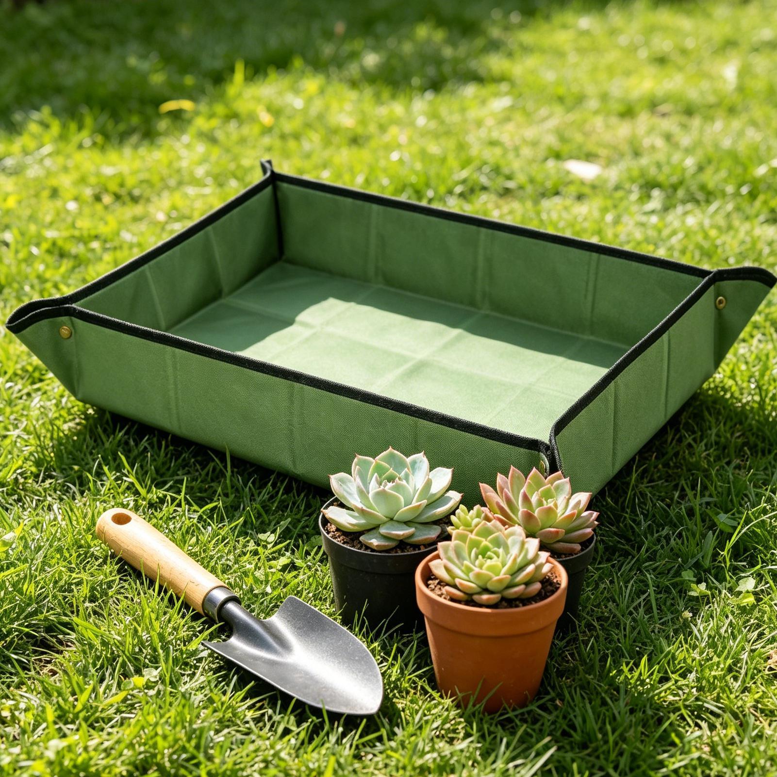 Repotting Mat - แผ่นรองปลูกต้นไม้แบบพกพา ขนาด 105x150 ซม. หนา กันน้ำ