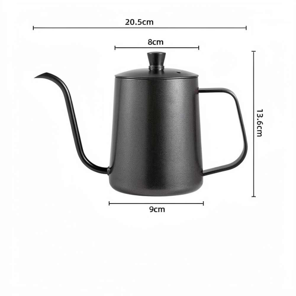 Pothos - กาต้มกาแฟสแตนเลสสตีลแบบกัวสเนค ปากกาวยาวแคบ สำหรับชงกาแฟดริปที่บ้าน บาริสต้า หรือในครัว