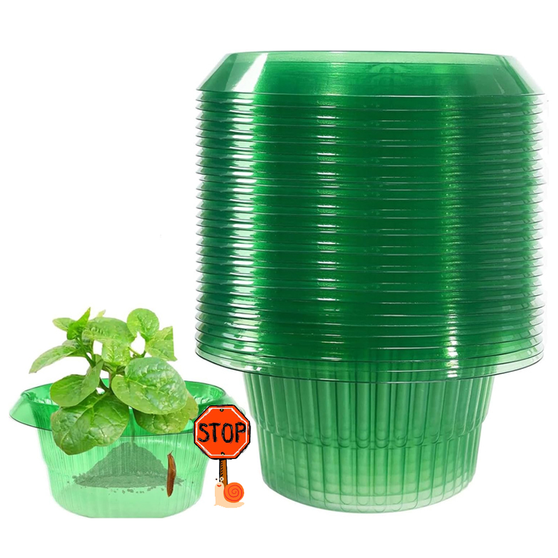 Terracotta Pot - 5-25 PCS พืช Slug ป้องกันแหวนสีเขียว Planter