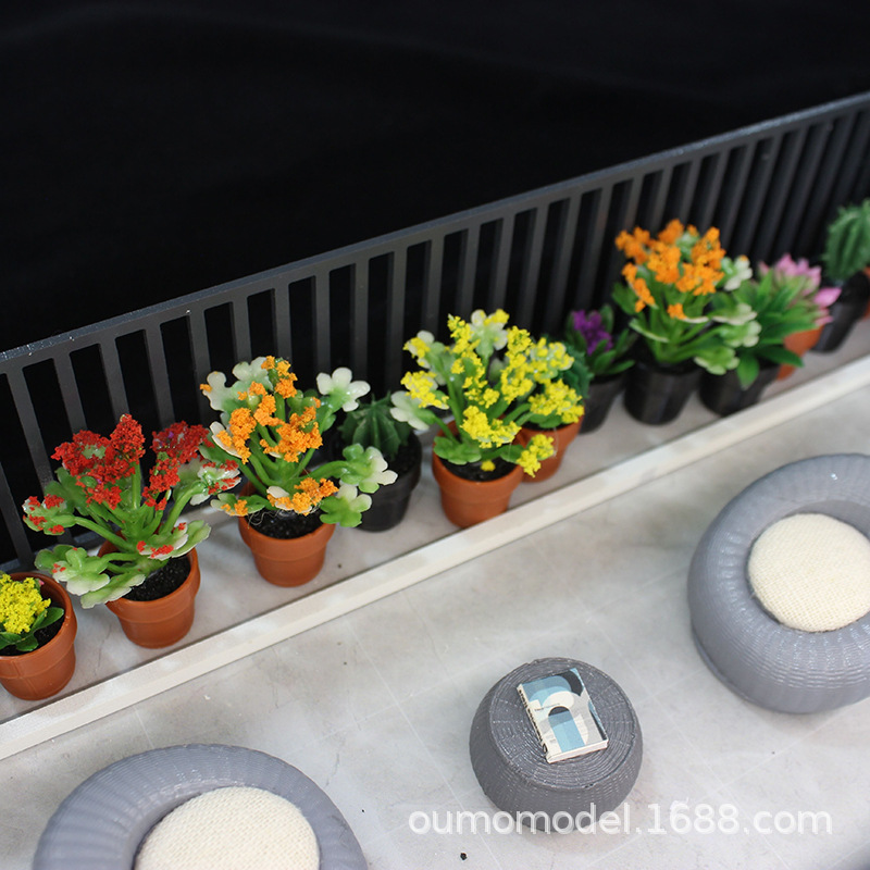 Succulent Set - มินิจําลองพืชกระบองเพชรดอกไม้ฉ่ํารุ่นขนาดเล็ก Potted Decor สําหรับเดสก์ท็อปตุ๊กตาทิวทัศน์และพืชสีเขียวจอแสดงผล
