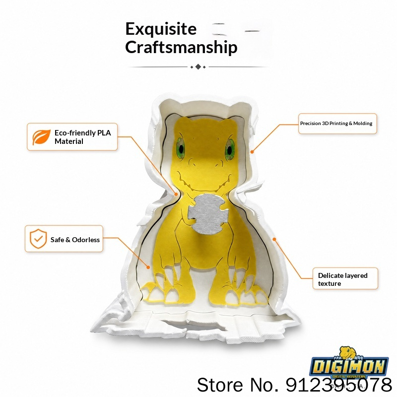 โคมไฟติดผนังอะนิเมะดิจิมอน อาค - Monstera บทวิจารณ์และราคา