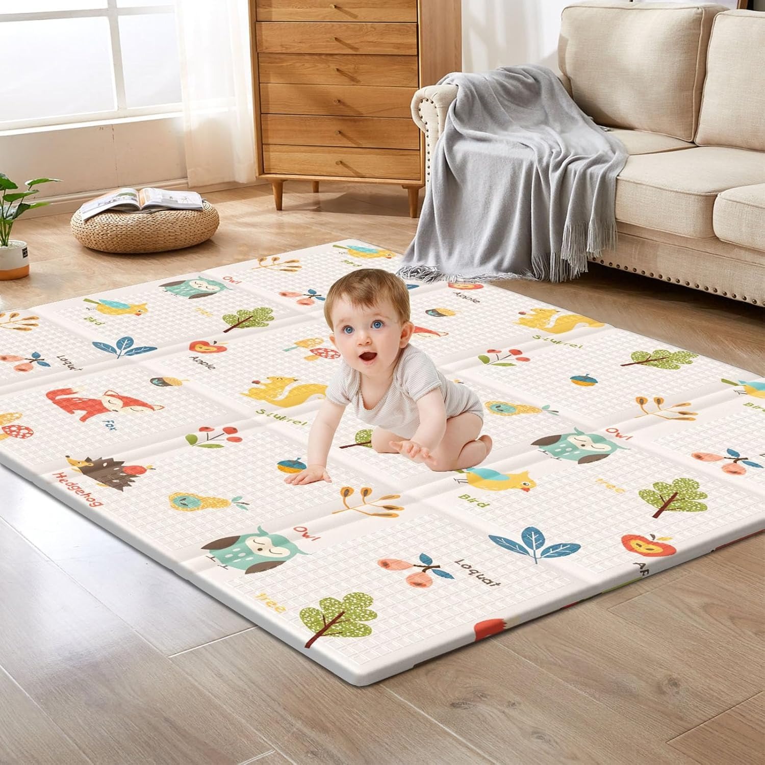 พับเสื่อเล่นเด็กเด็กสองด้านรูป - Repotting Mat บทวิจารณ์และราคา