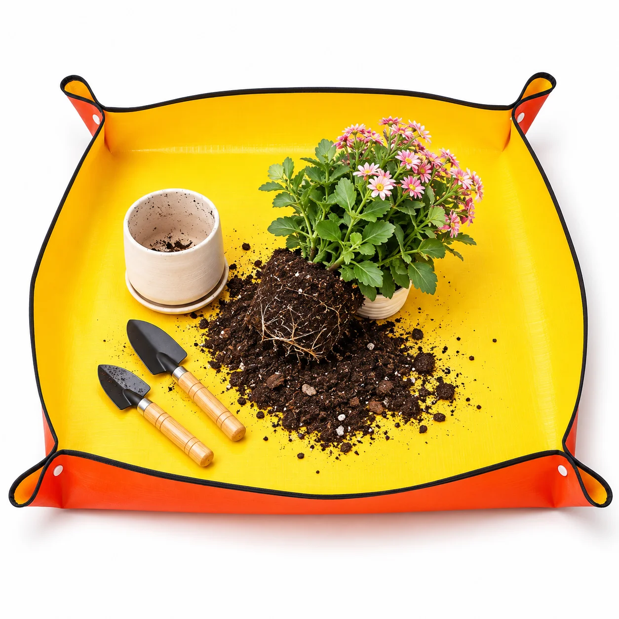 แผ่นรองเปลี่ยนกระถางต้นไม้กันน - Repotting Mat บทวิจารณ์และราคา