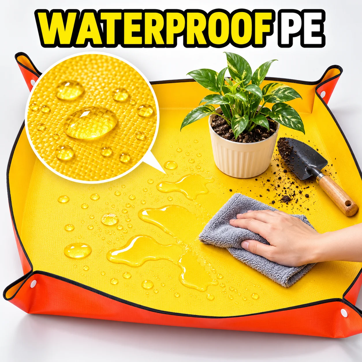 แผ่นรองเปลี่ยนกระถางต้นไม้กันน - Repotting Mat บทวิจารณ์และราคา