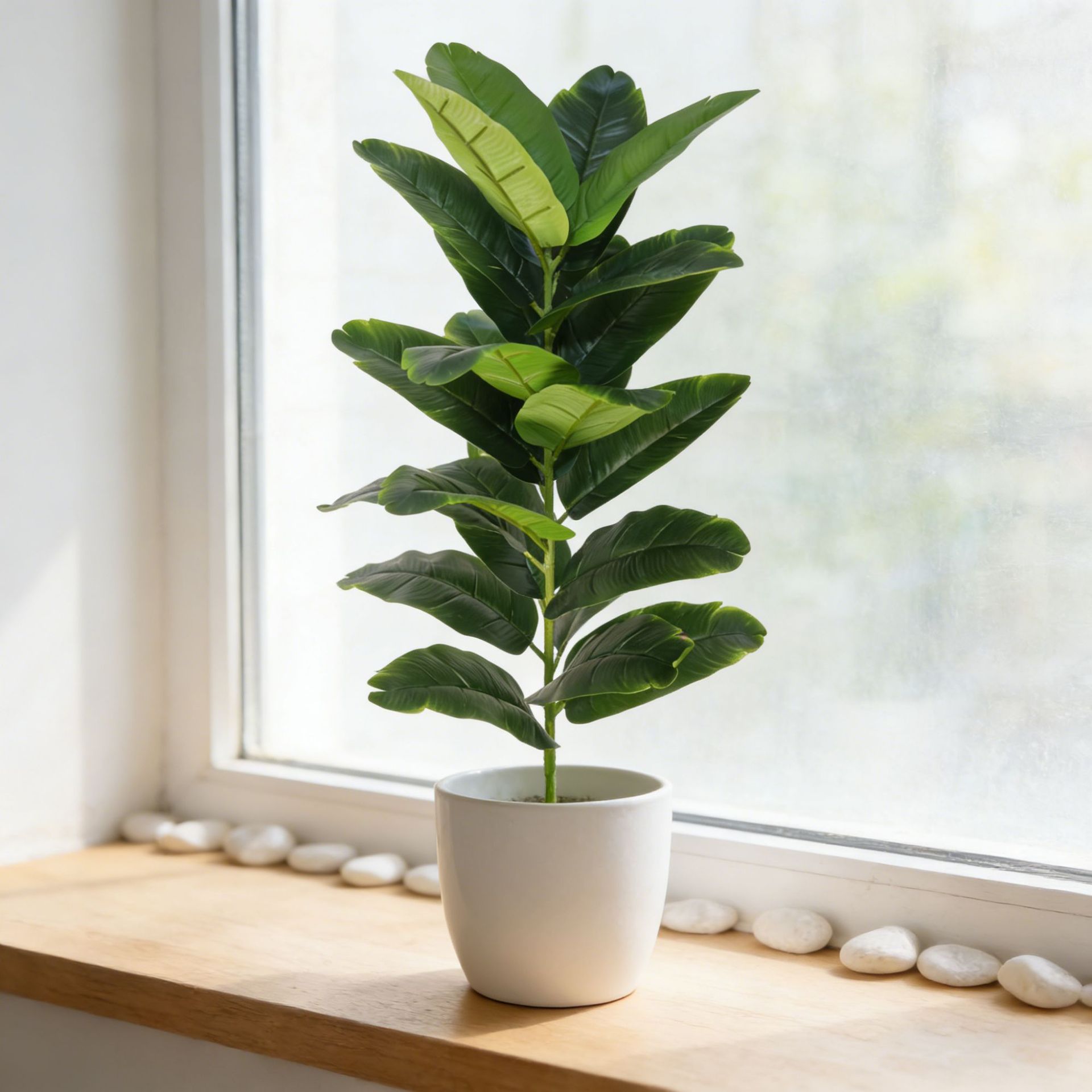 ต้นไม้ประดิษฐ์พลาสติกขนาดใหญ่ร - Fiddle Leaf Fig บทวิจารณ์และราคา